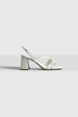 Boohoo Tacones De 2 Partes De Holgura Ancha Con Tacón Medio Sin Talón