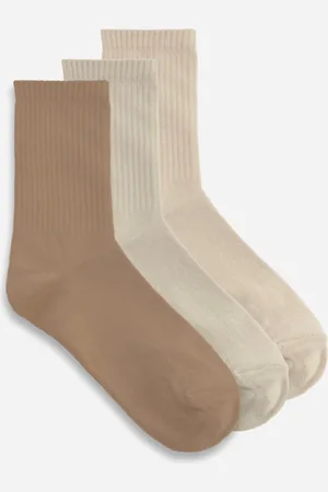 Boohoo Pack De 3 Pares De Calcetines En Tonos Neutros