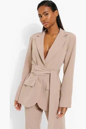 Boohoo Americana De Traje Estilo Obi Con Nudo En La Cintura