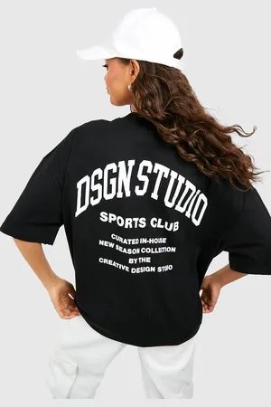 Boohoo Camiseta Oversize Con Estampado Dsgn Studio Sports Club