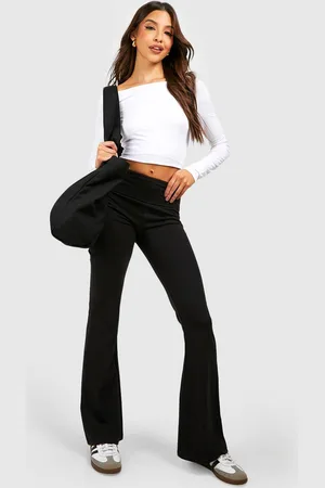 Boohoo Pantalón De Campana Para Yoga Con Cintura Elástica Y Tela Jersey De Algodón