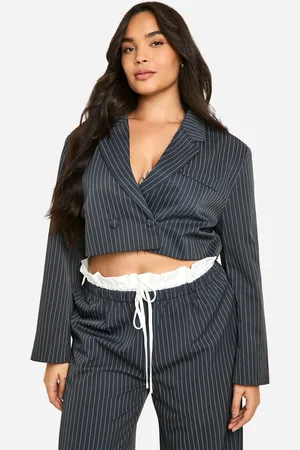 Boohoo Americana Plus Crop De Rayas