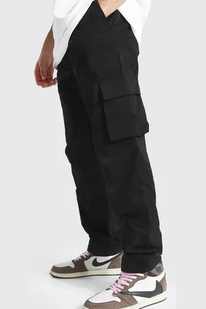 Boohoo Pantalón Chino Cargo Holgado Con Cintura Fija