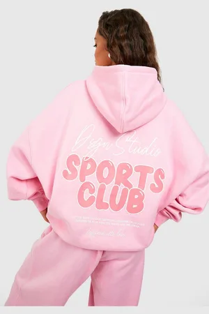 Boohoo Sudadera Oversize Con Capucha Y Eslogan Dsgn Studio Sports