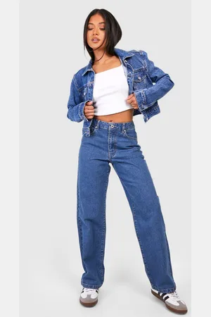 Boohoo Vaqueros Petite Boyfriend Básicos