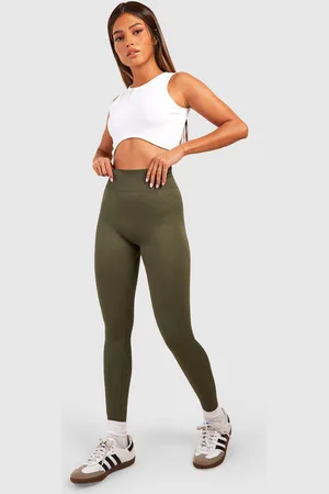 Boohoo Leggings De Canalé Sin Costuras