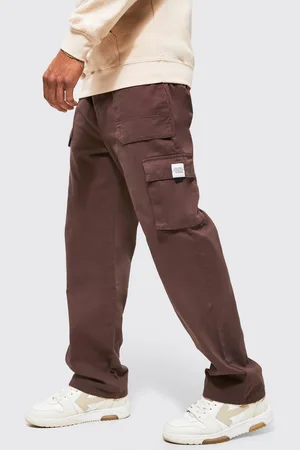Boohoo Pantalón Deportivo Holgado Cargo De Sarga Con Cinturón