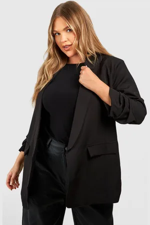 Boohoo Americana Plus Con Mangas Fruncidas