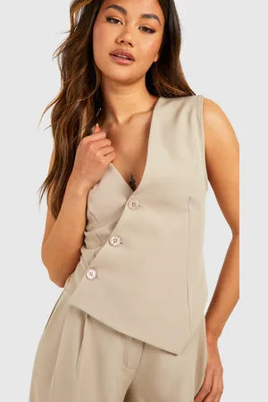 Boohoo Chaleco Asimétrico Con Espalda Ajustable