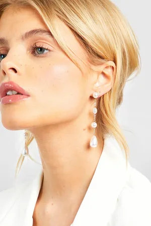 Boohoo Pendientes Con Perlas