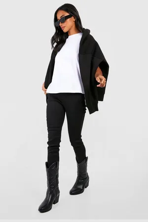 Boohoo Vaqueros Petite Pitillo S De Tiro Alto