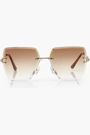 Boohoo Gafas De Sol Oversize Cuadradas Con Lentes Marrones
