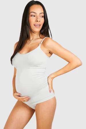 Boohoo Conjunto Premamá De Lactancia Sin Costuras Con Braguita Y Camisola
