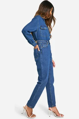 Boohoo Vaqueros Mom Básicos De Tiro Alto