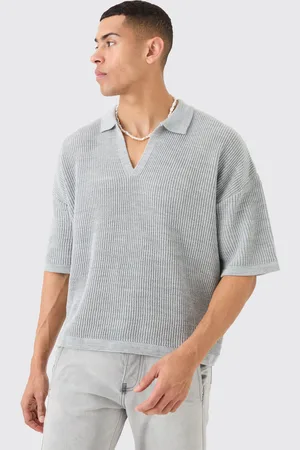 Boohoo Polo Recto De Punto Y Canalé De Manga Corta