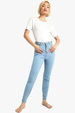Boohoo Vaqueros Pitillo Moldeadores De Trasero De Tiro Alto