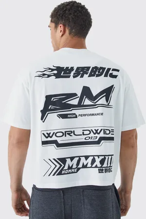 Boohoo Camiseta Oversize Recta Con Emblema De Goma