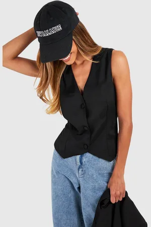 Boohoo Chaleco Entallado De Tela