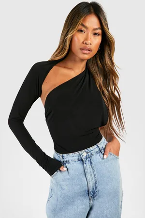 Boohoo Body Con Espalda Abierta Y Una Sola Manga