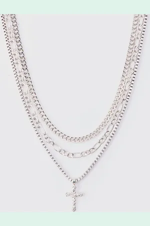 Boohoo Collar A Capas Con Cruz