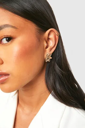 Boohoo Pendientes Delicados Con Estampado De Flores