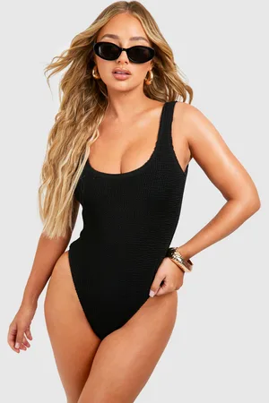 Boohoo Bañador Premium Fruncido Con Escote Cuadrado