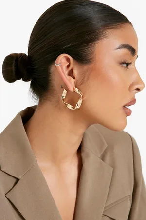 Boohoo Pendientes De Aro Retorcidos Dorados