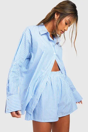 Boohoo Pantalón Corto De Pijama De Algodón Con Raya Diplomática