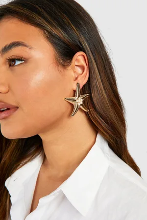 Boohoo Pendientes Llamativos Con Estrella De Mar Y Perlas