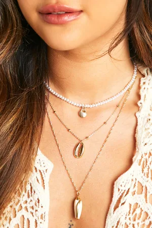 Boohoo Pack De 3 Collares De Conchas