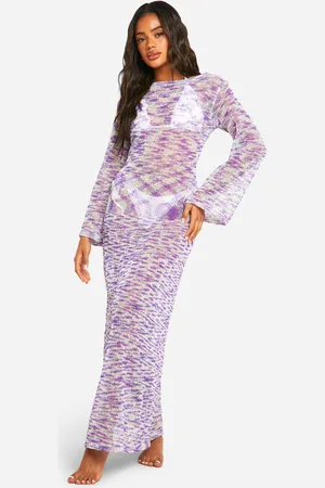 Boohoo Vestido Maxi Para La Playa De Croché Con Espalda Abierta