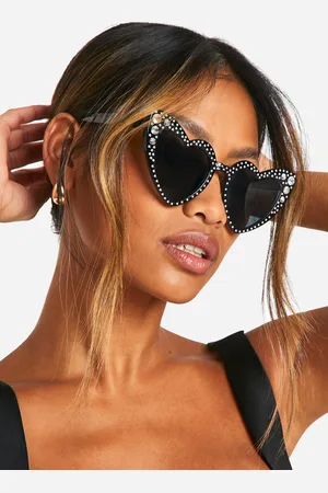 Boohoo Gafas De Sol Con Forma De Corazón E Incrustaciones