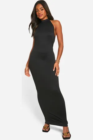 Boohoo Vestido Maxi Súper Suave Con Escote De Nadador