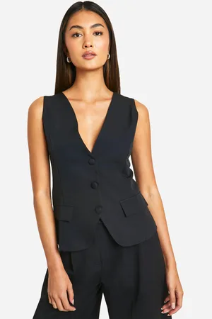 Boohoo Chaleco Entallado De Corte Largo