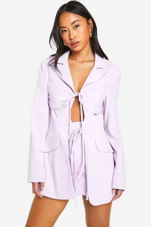Boohoo Americana Ajustada Con Atadura Frontal