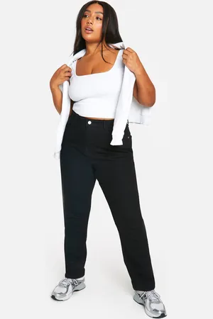 Boohoo Vaqueros Plus Pitillo De Tiro Alto Moldeadores De Trasero