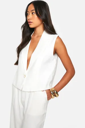Boohoo Chaleco De Tela Texturizado Con Detalle De Costuras