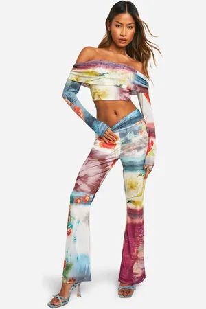 Boohoo Pantalón De Campana Estampado