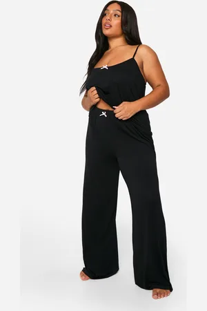 Boohoo Pijama Plus De Pantalón Largo Y Camisola De Tela Jersey