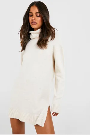 Boohoo Vestido Jersey Oversize De Cuello Vuelto
