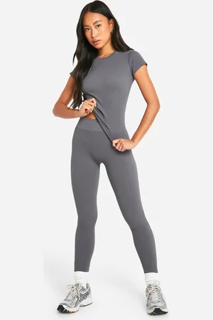 Boohoo Leggings De Canalé Sin Costuras