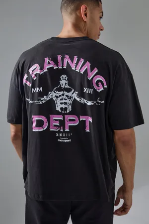 Boohoo Camiseta Man Active Oversize Con Estampado Training Dept