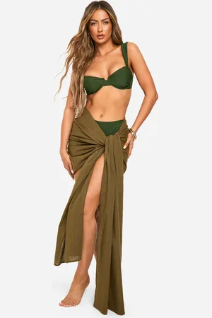 Boohoo Pareo De Lino Para La Playa