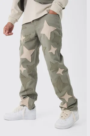 Boohoo Vaqueros Holgados Con Aplique De Retazos De Estrellas