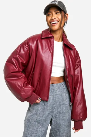 Boohoo Chaqueta Bomber De Cuero Sintético Acolchada