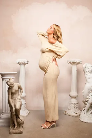 Boohoo Vestido Maxi Texturizado Con Nudo En La Espalda