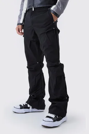 Boohoo Pantalón De Campana Ajustado Con Detalle Fruncido