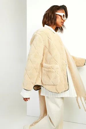 Boohoo Chaqueta De Borreguito Sintético Acolchada Con Pelo Sintético