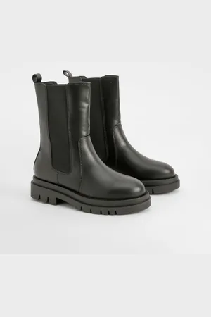 Boohoo Botas Chelsea De Holgura Ancha Y Caña Alta Con Suela Gruesa