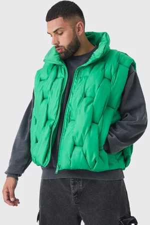 Boohoo Chaleco Plus Recto Acolchado Con Trama Hecha A Mano